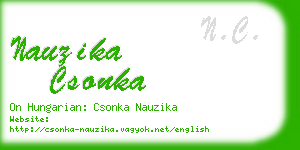 nauzika csonka business card